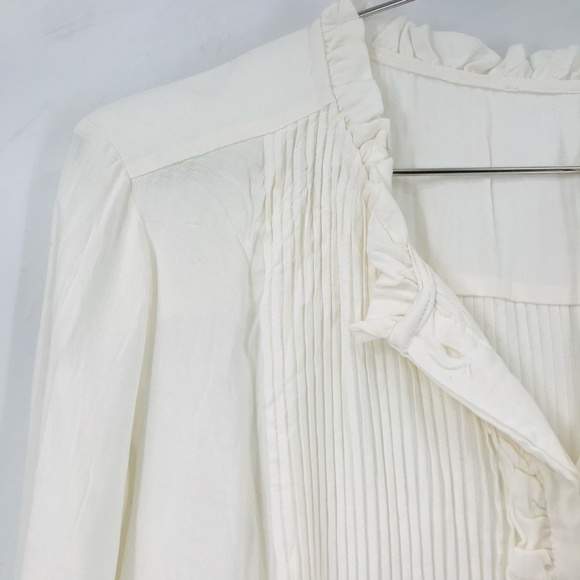 Sundance Long Sleeve Button Down White Size XS - Picture 2 of 8